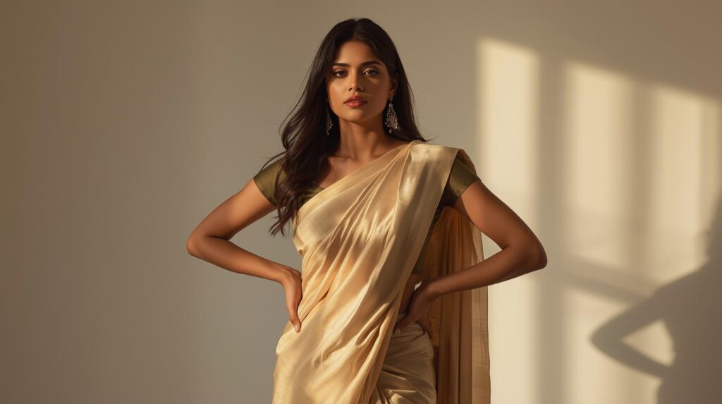 Nauvari Saree Captions in Marathi